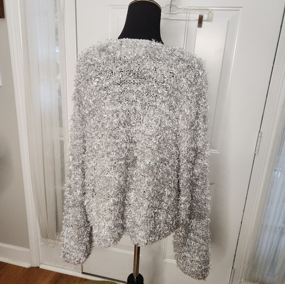 SideEffects Fluffy Cardigan Sweater Jacket Size XL - Picture 6 of 6